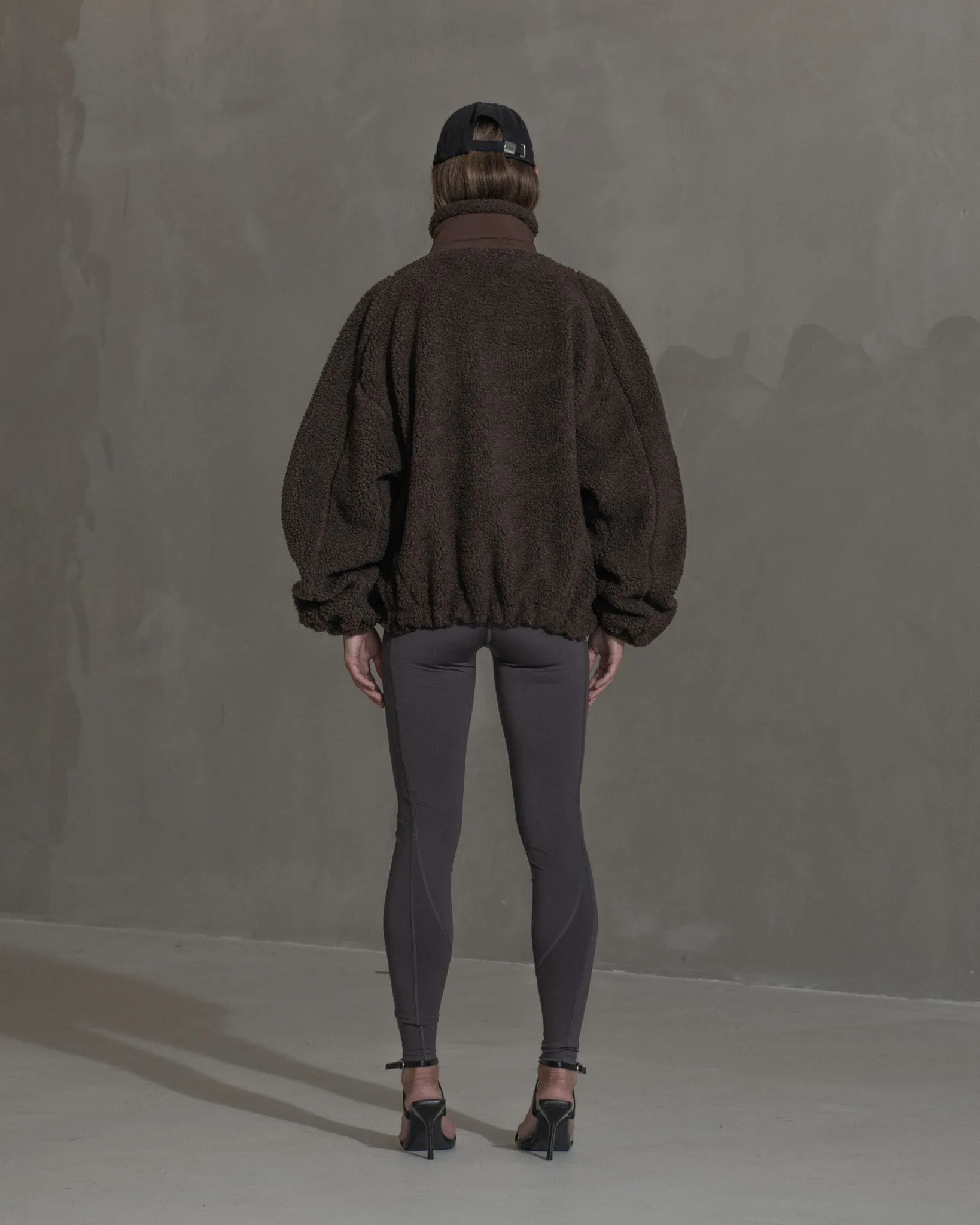 Fleece Jacket - Dark Brown sold by Han Kjøbenhavn product image thumbnail 2