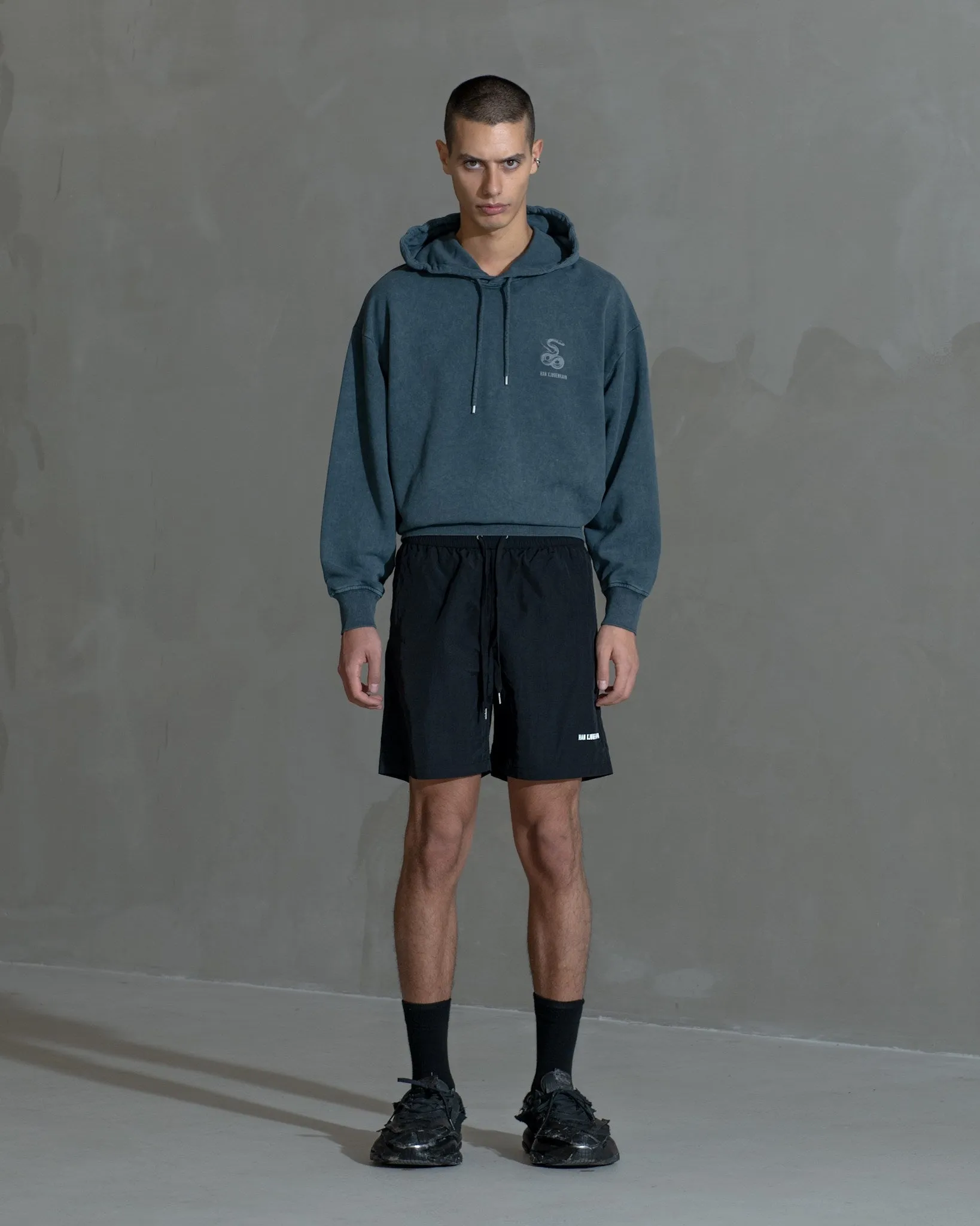 Nylon Track Shorts - Black sold by Han Kjøbenhavn