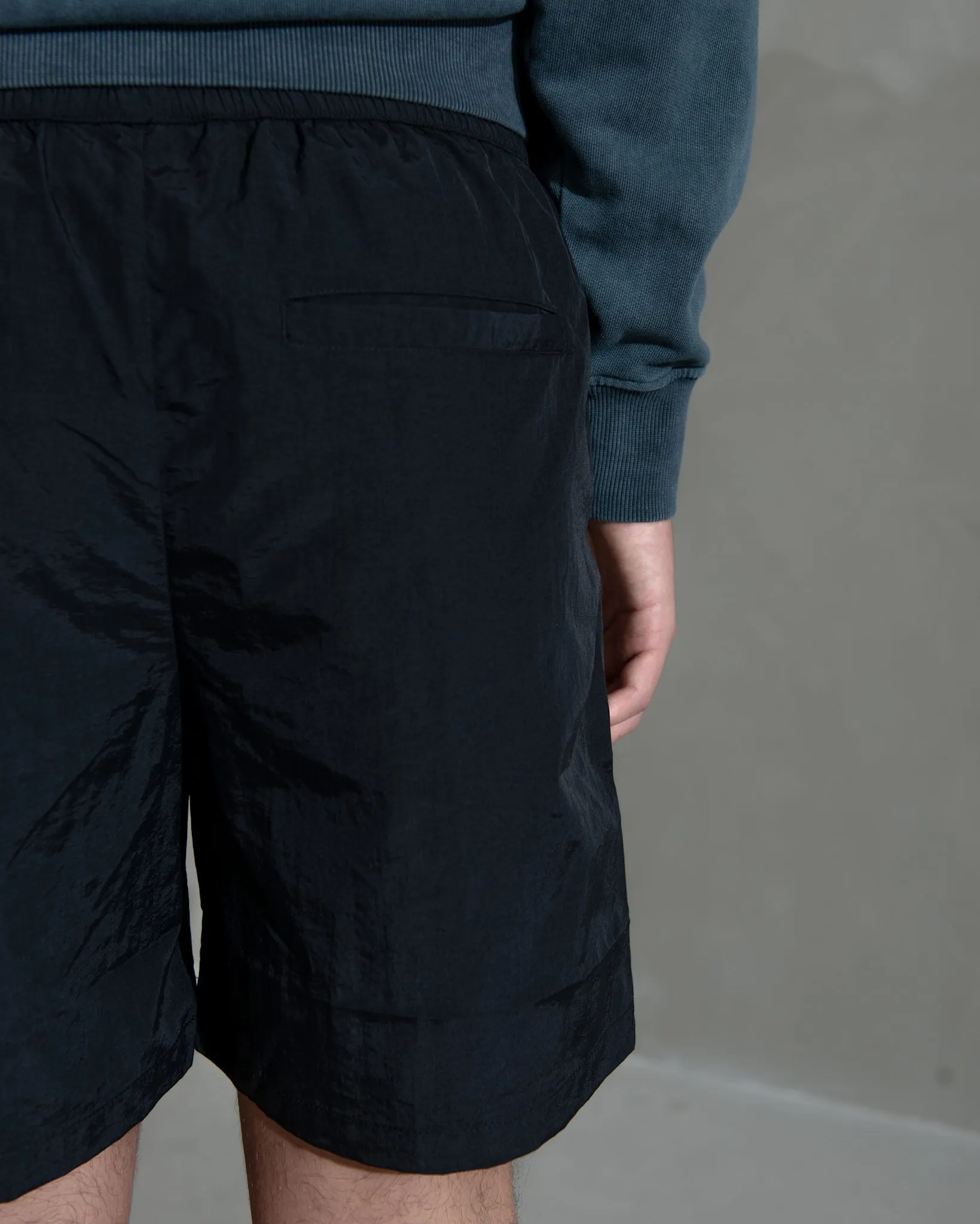 Nylon Track Shorts - Black sold by Han Kjøbenhavn product image thumbnail 4