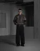Faux Leather Biker Jacket - Warm Brown sold by Han Kjøbenhavn