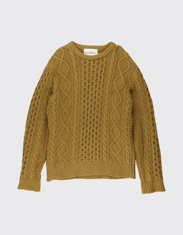 Second Life Cable Knit Crew / M sold by Han Kjøbenhavn