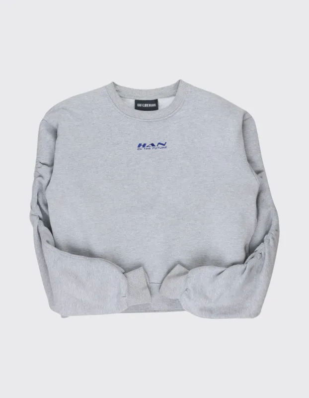 Second Life Rouched Sleeve Sweatshirt / M sold by Han Kjøbenhavn