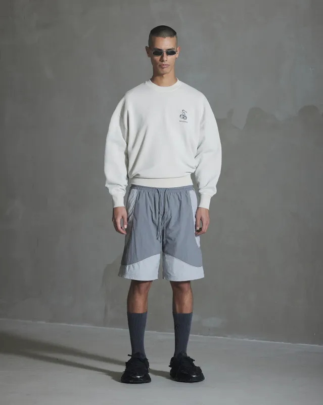 Snake Logo Oversized Crewneck - Off White made by Han Kjøbenhavn