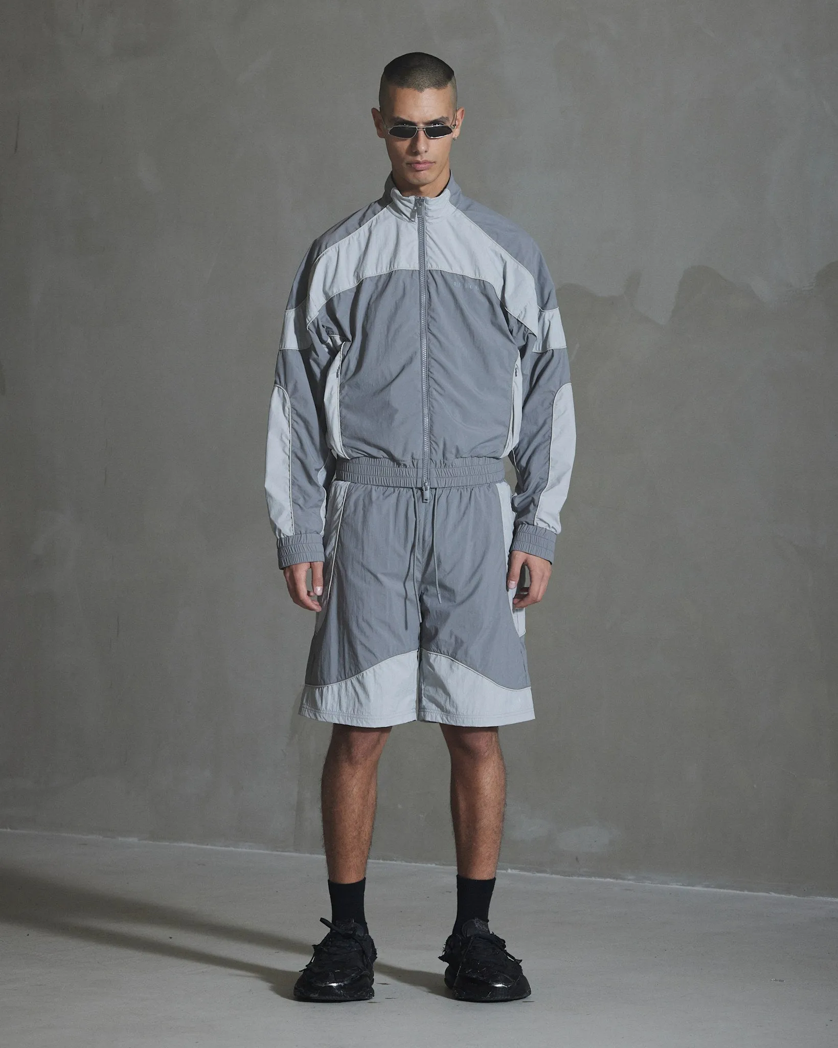 Panelled Track Jacket - Warm Grey sold by Han Kjøbenhavn