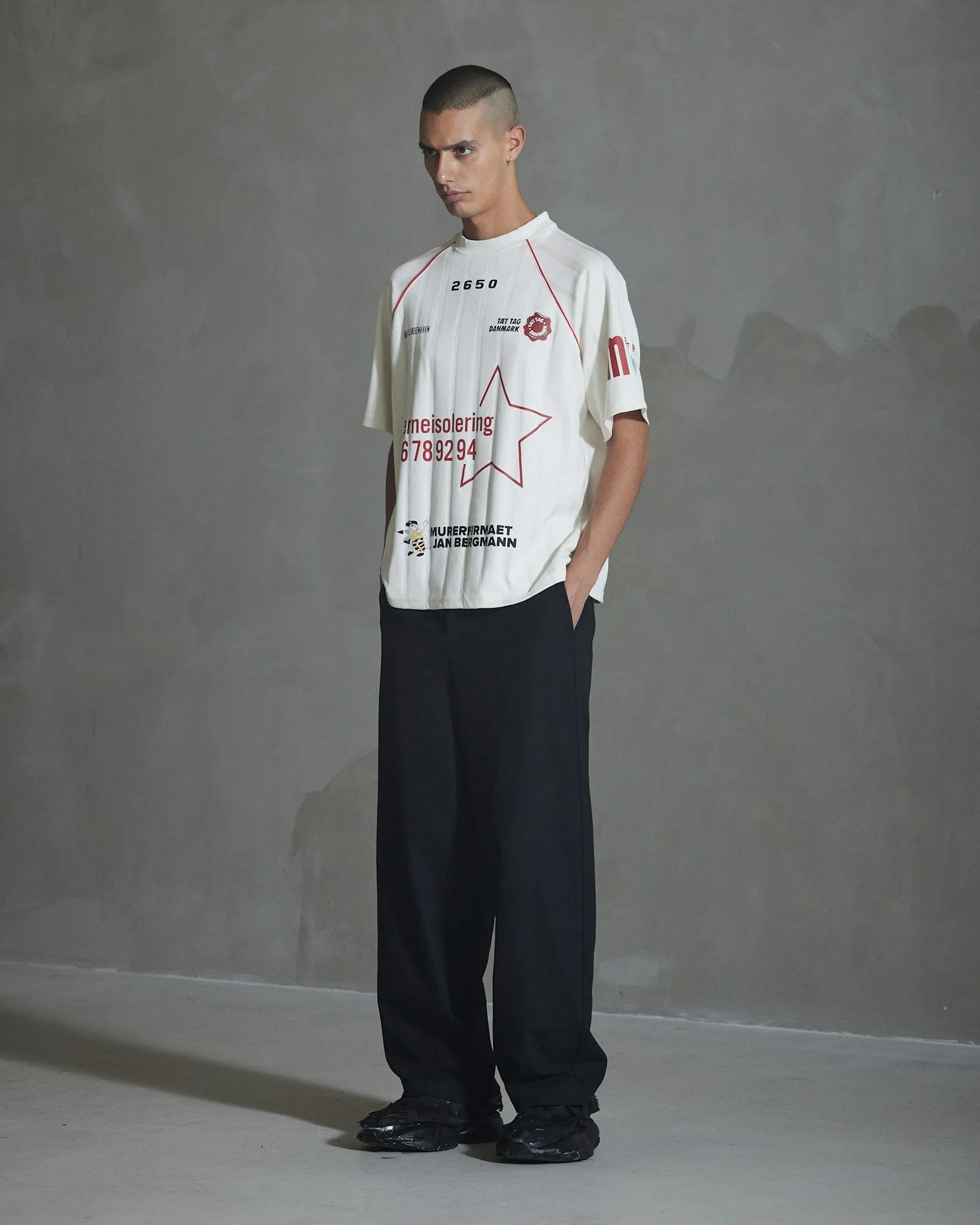 Sponsored Football Jersey SS - Off White sold by Han Kjøbenhavn product image thumbnail 3