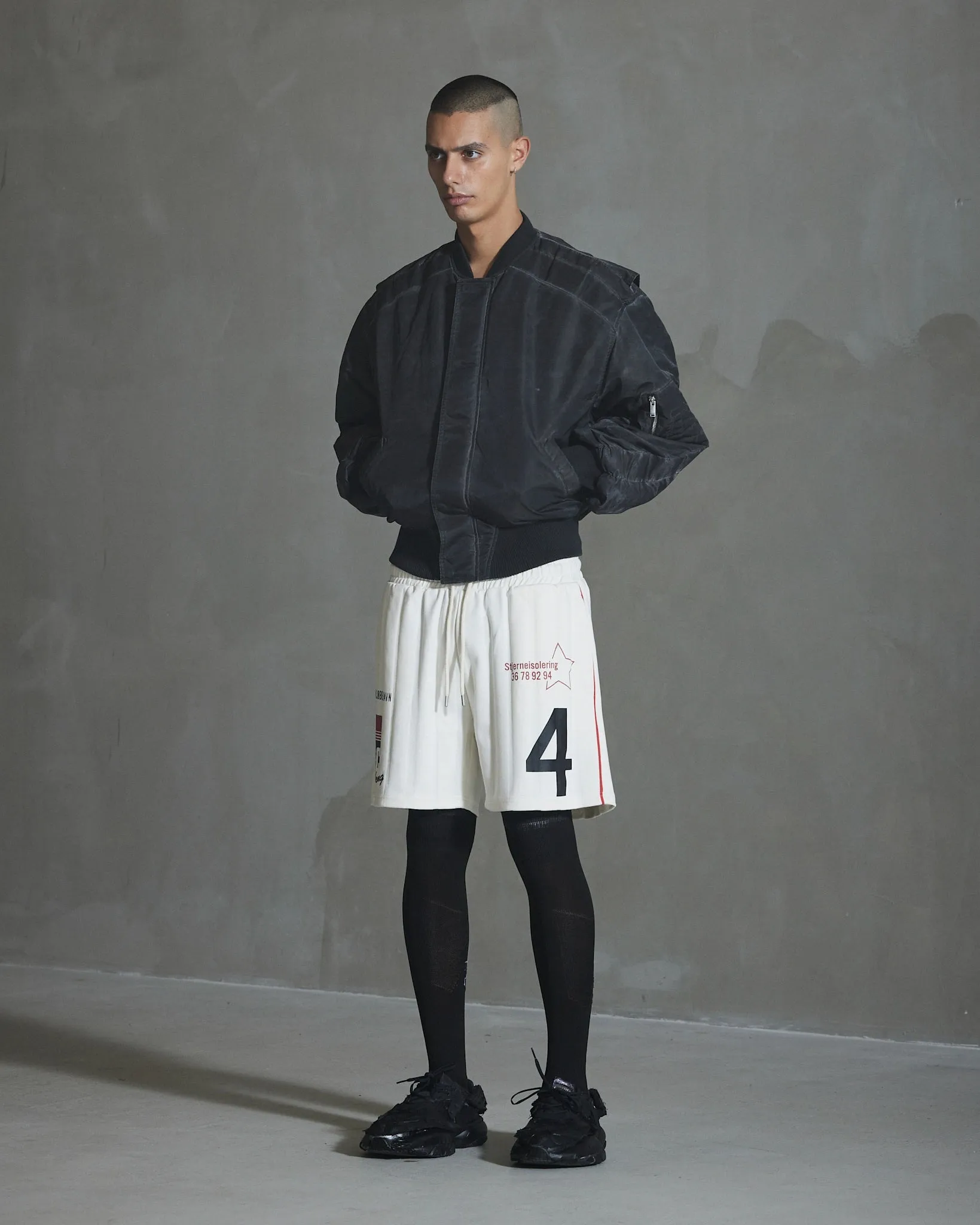 Sponsored Football Jersey Shorts - Off White sold by Han Kjøbenhavn product image thumbnail 3