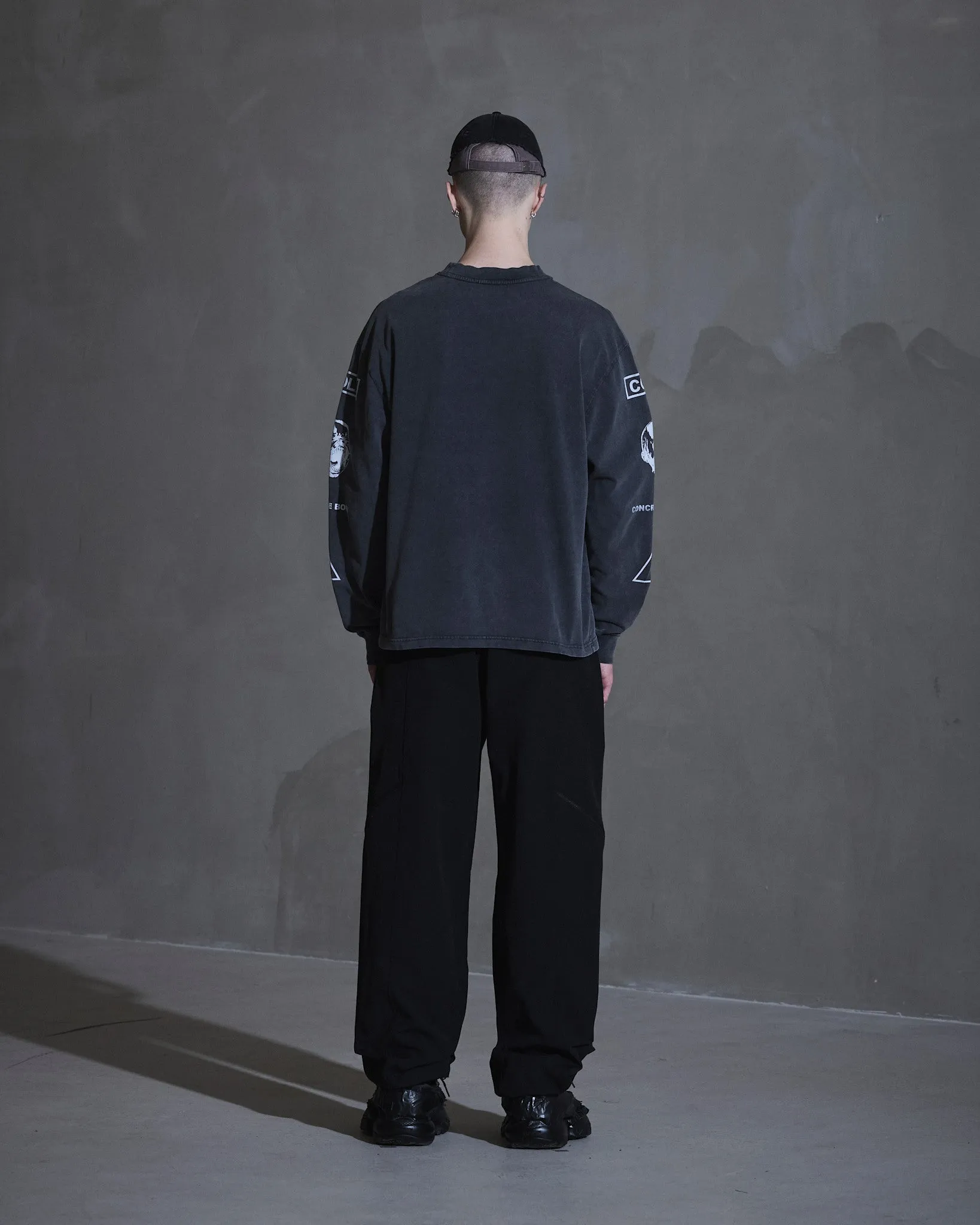 Graphic Long Sleeve Tee - Dark Grey sold by Han Kjøbenhavn product image thumbnail 2