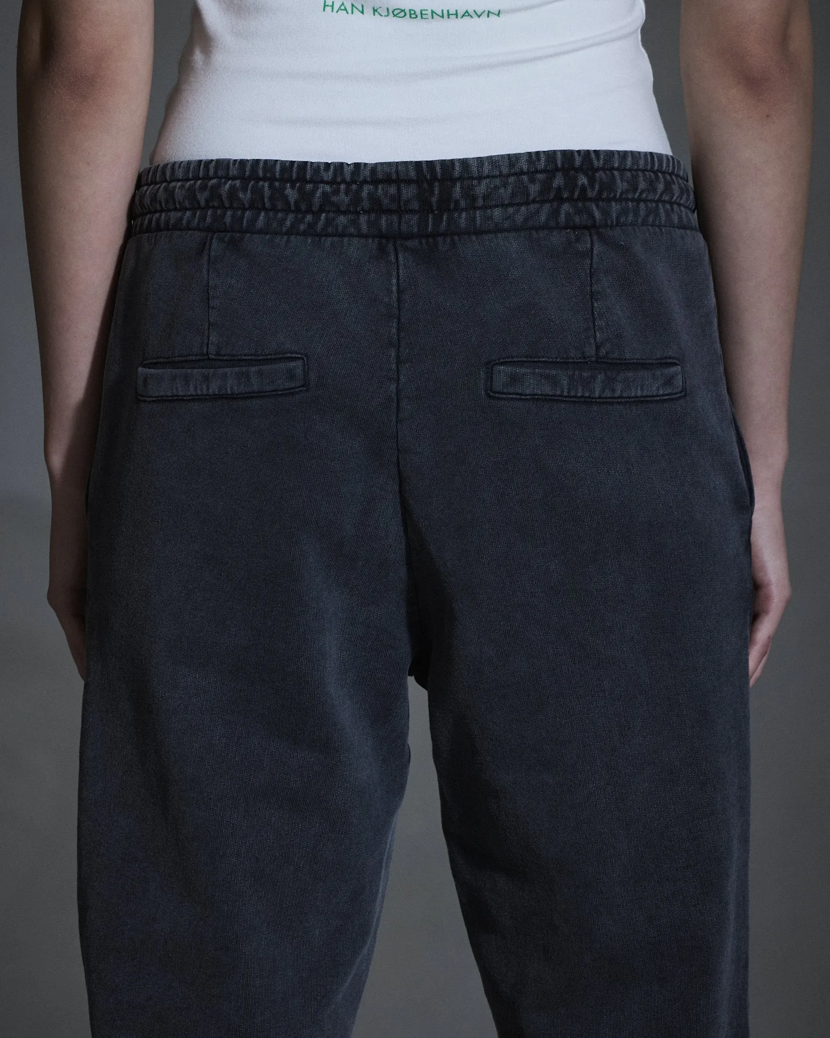 Monogram Jersey Trousers - Dark Grey sold by Han Kjøbenhavn product image thumbnail 4