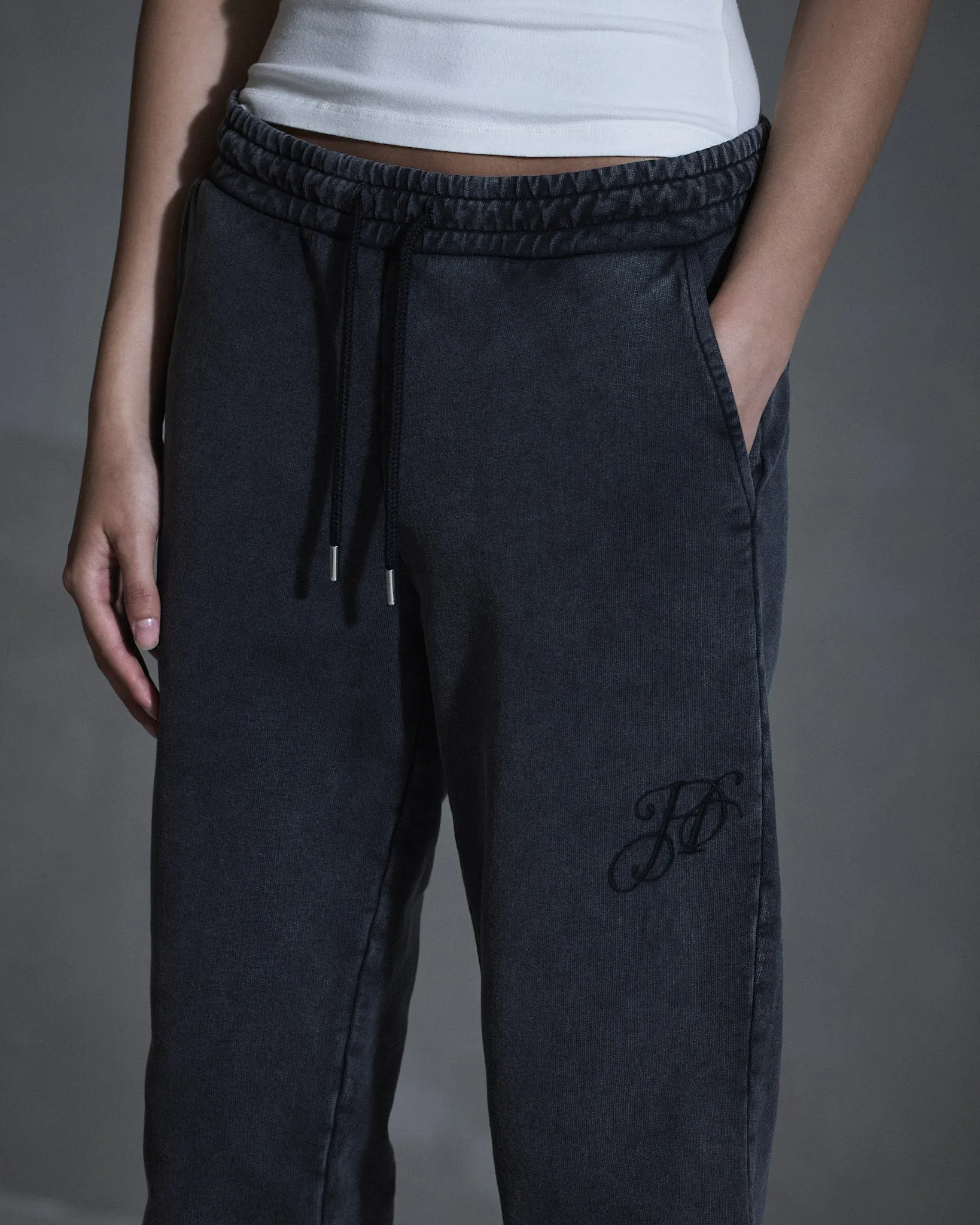 Monogram Jersey Trousers - Dark Grey sold by Han Kjøbenhavn product image thumbnail 3