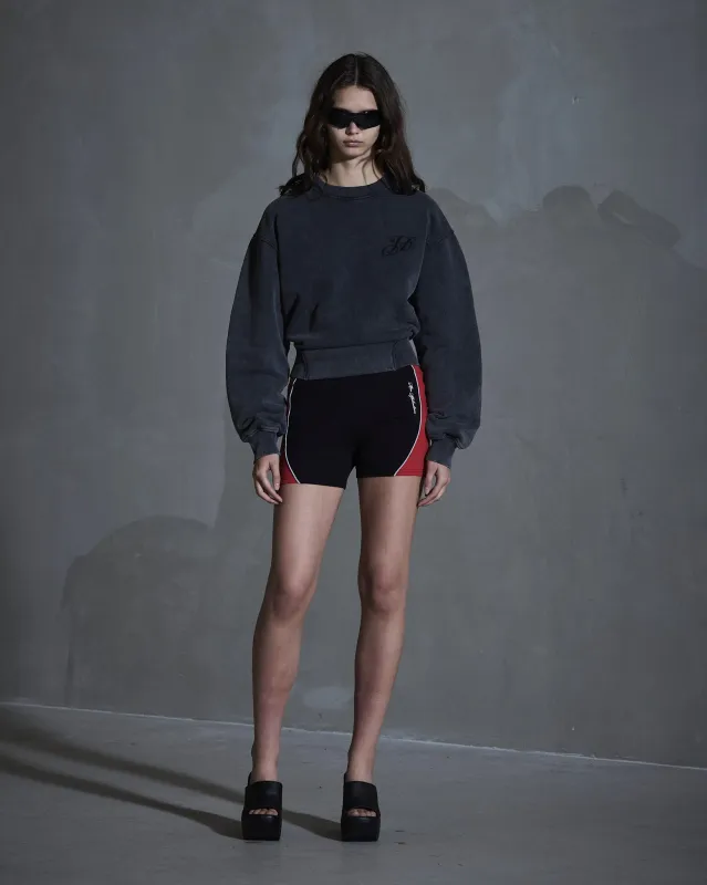 Monogram Crewneck - Dark Grey sold by Han Kjøbenhavn