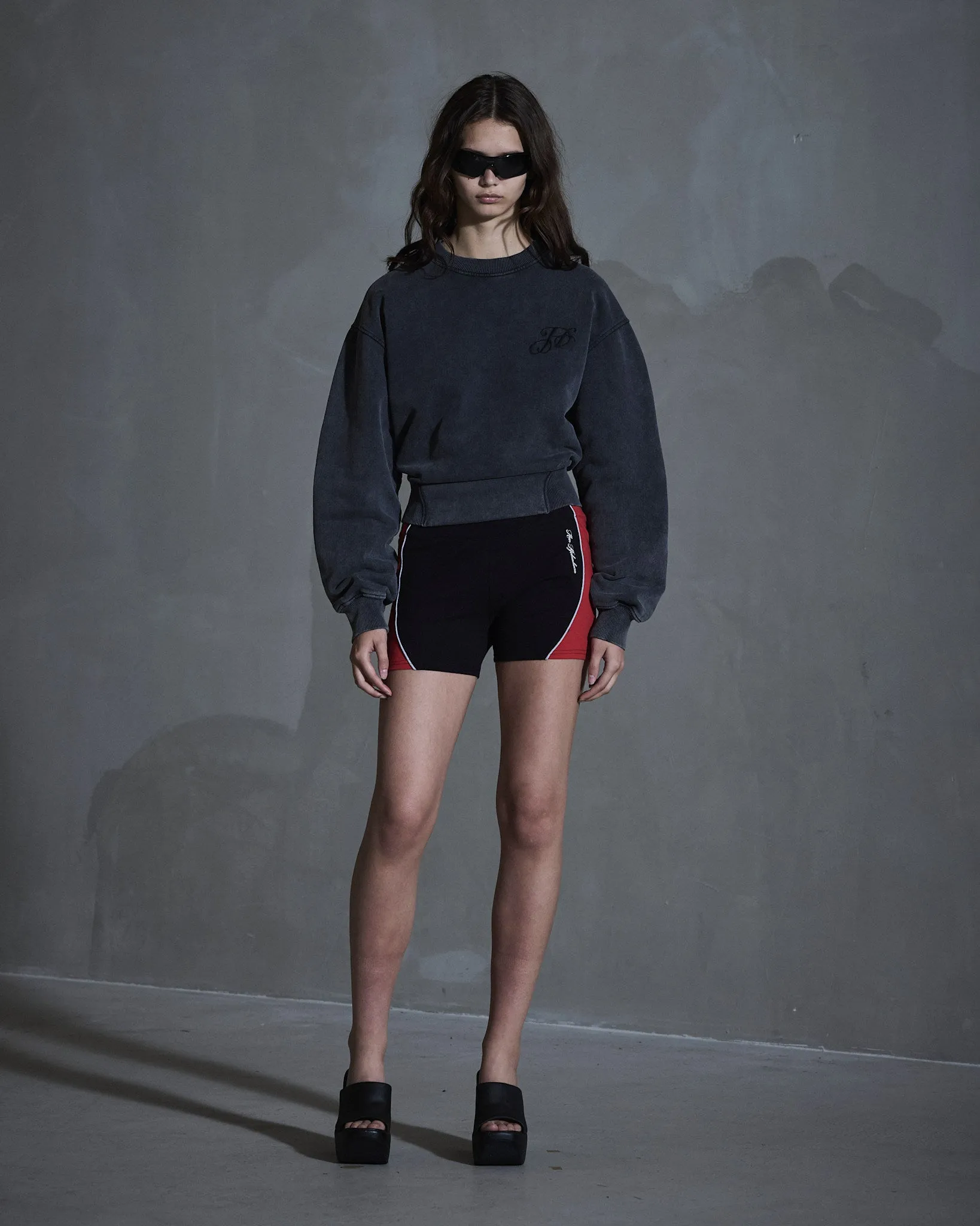 Monogram Crewneck - Dark Grey sold by Han Kjøbenhavn