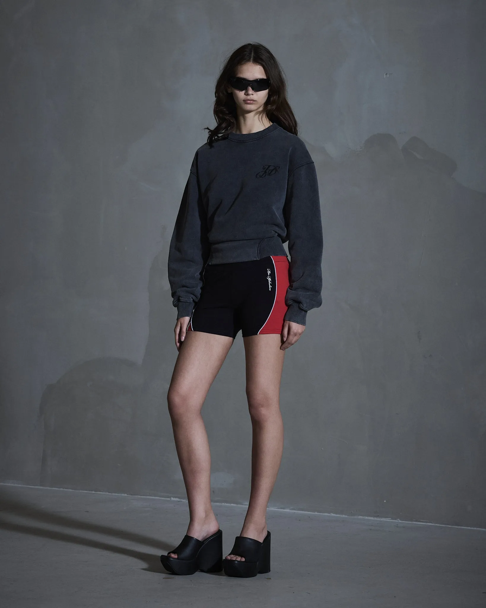 Monogram Crewneck - Dark Grey sold by Han Kjøbenhavn product image thumbnail 4