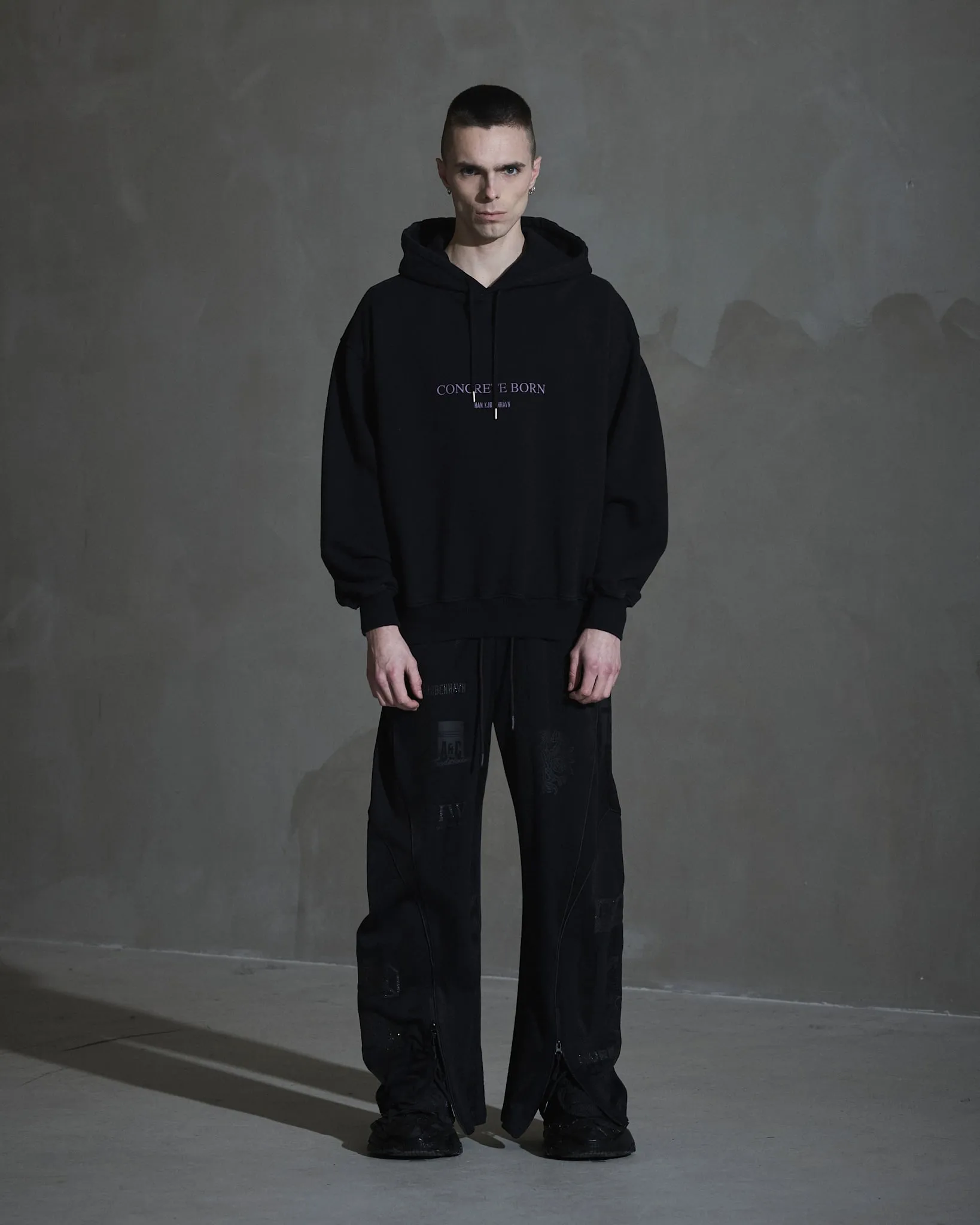 Logo Oversized Hoodie - Black sold by Han Kjøbenhavn