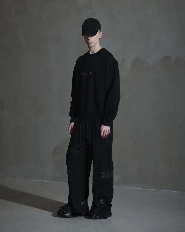 Logo Oversized Crewneck - Black sold by Han Kjøbenhavn