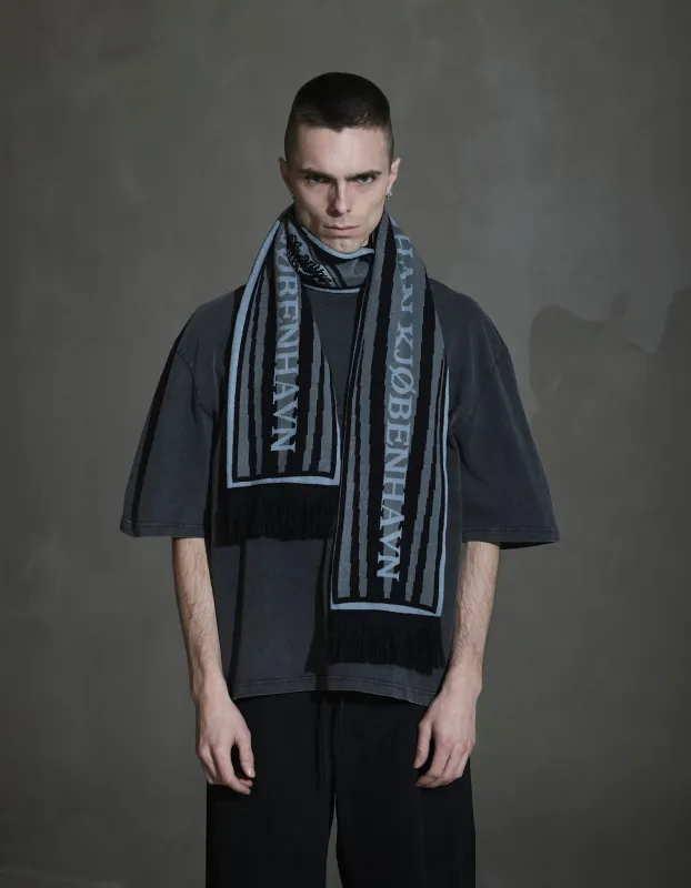 HK Football Scarf - Dark Grey sold by Han Kjøbenhavn