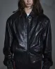 Crunch Leather Biker Jacket - Black sold by Han Kjøbenhavn