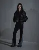 Crunch Leather Biker Jacket - Black sold by Han Kjøbenhavn