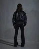 Crunch Leather Biker Jacket - Black sold by Han Kjøbenhavn