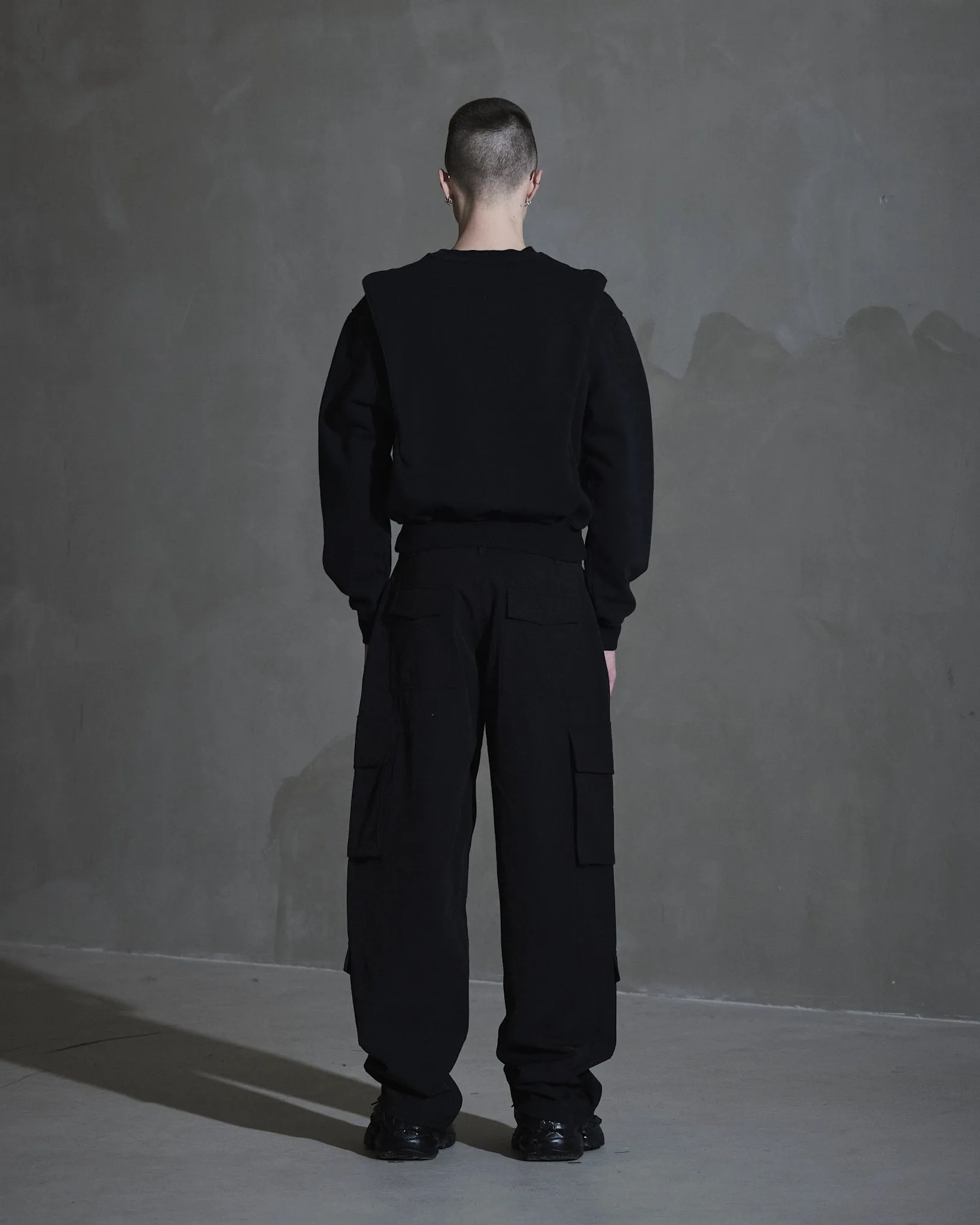 Collared crewneck - Black sold by Han Kjøbenhavn product image thumbnail 2