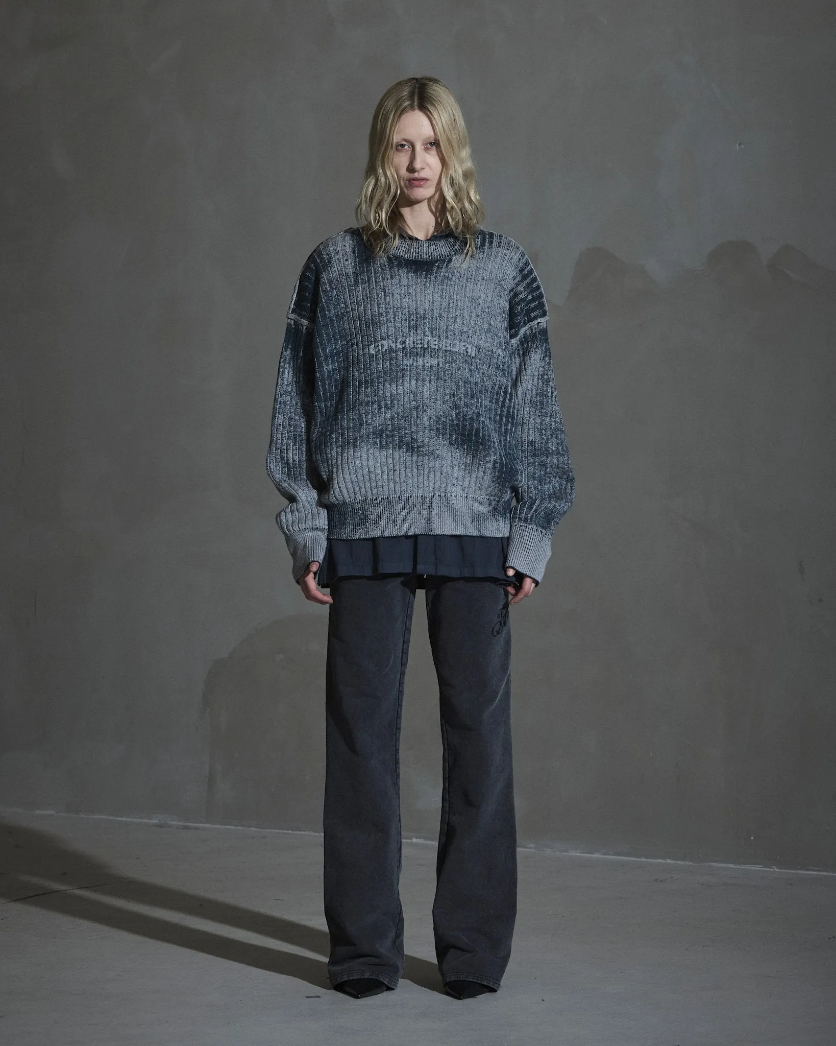 Printed Rib Knit - Dusty grey sold by Han Kjøbenhavn product image thumbnail 4