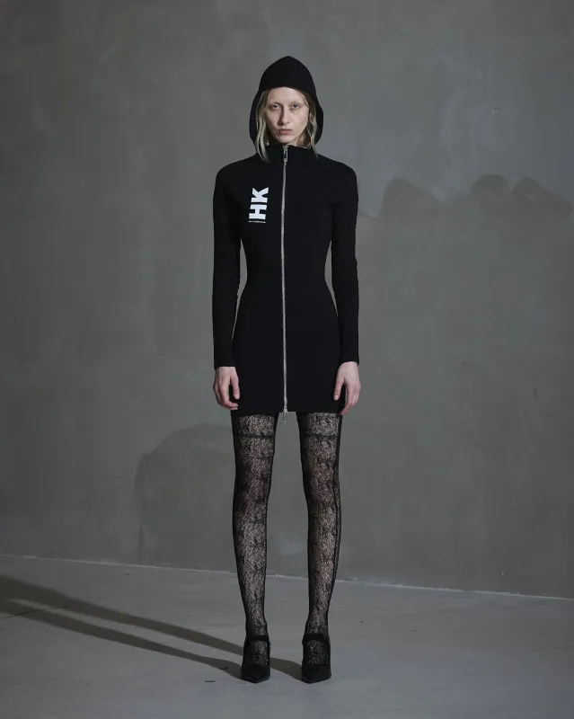 Logo Zipped Dress - Black sold by Han Kjøbenhavn