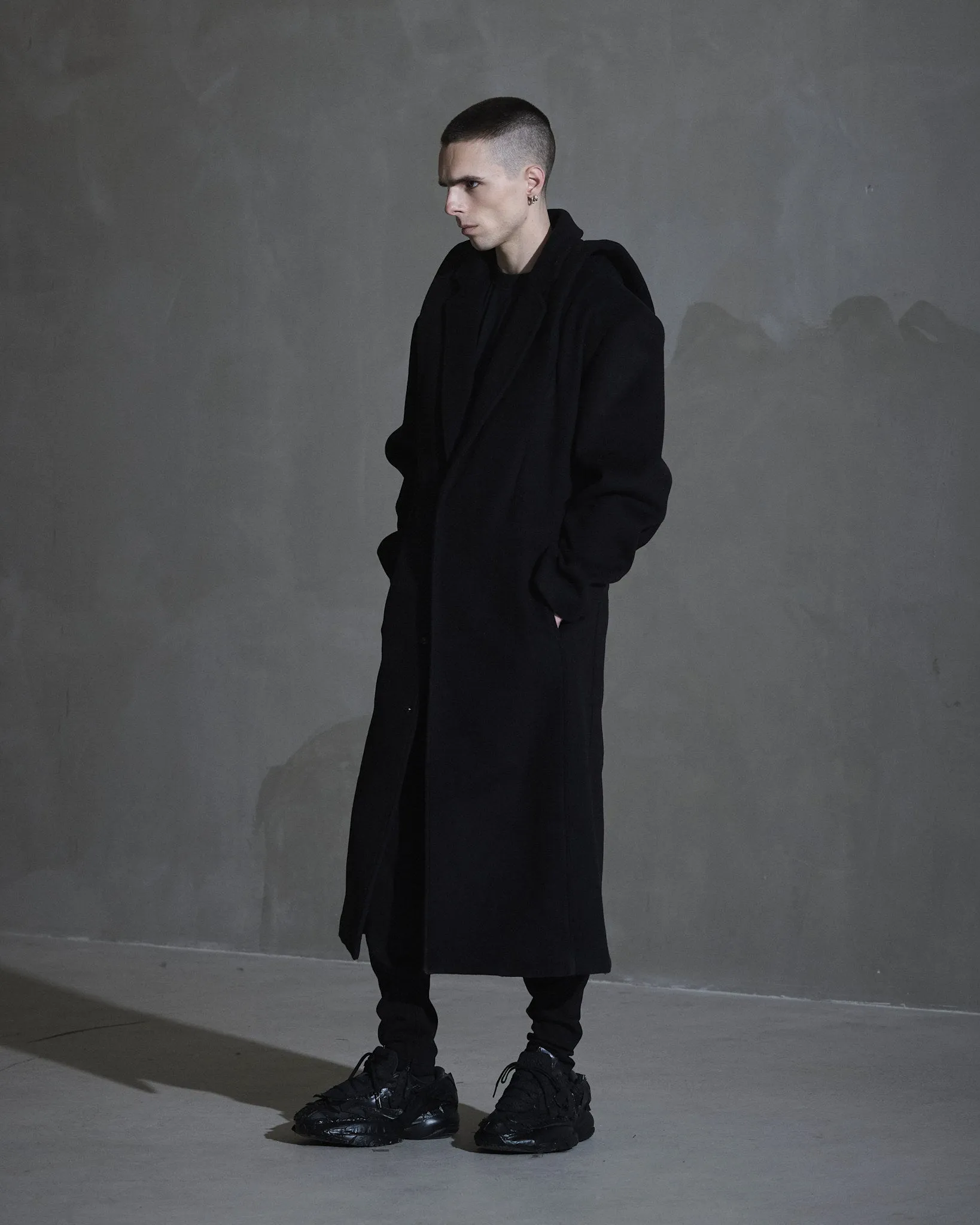 Collared Coat - Black sold by Han Kjøbenhavn product image thumbnail 3
