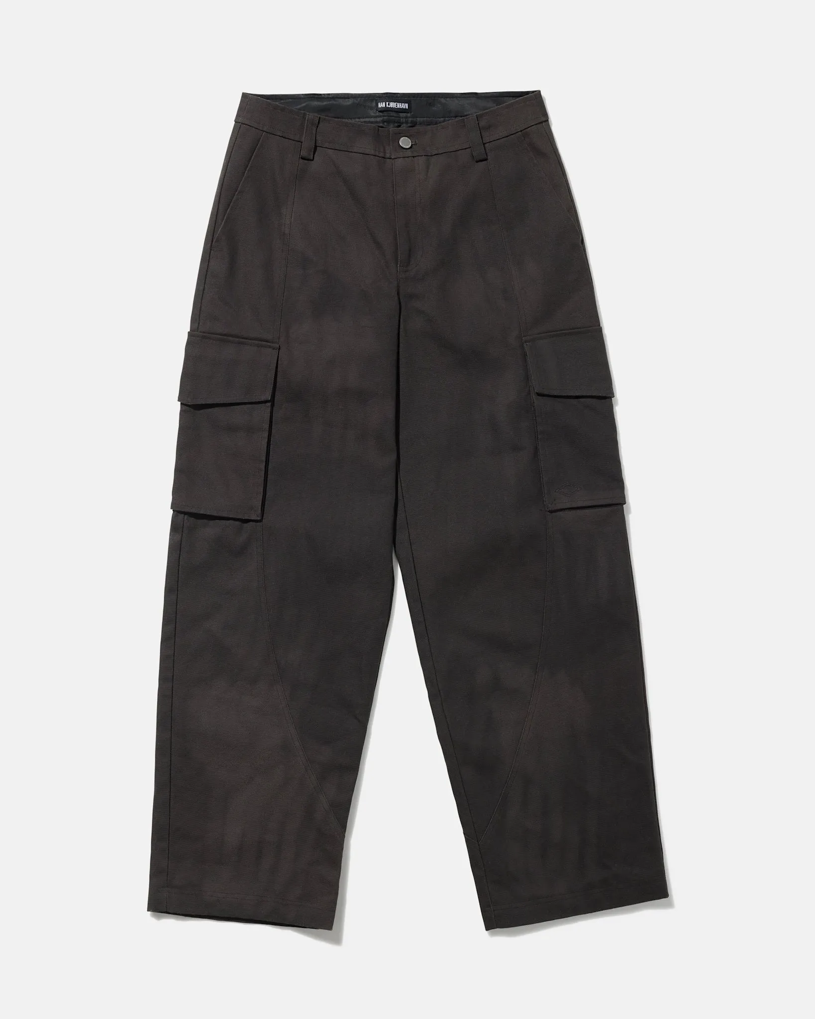 Cotton Cargo Trousers - Dark Brown sold by Han Kjøbenhavn