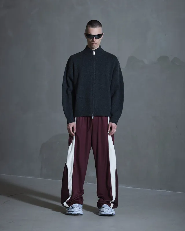 Diamond Detail Zip Cardigan - Dark Grey sold by Han Kjøbenhavn