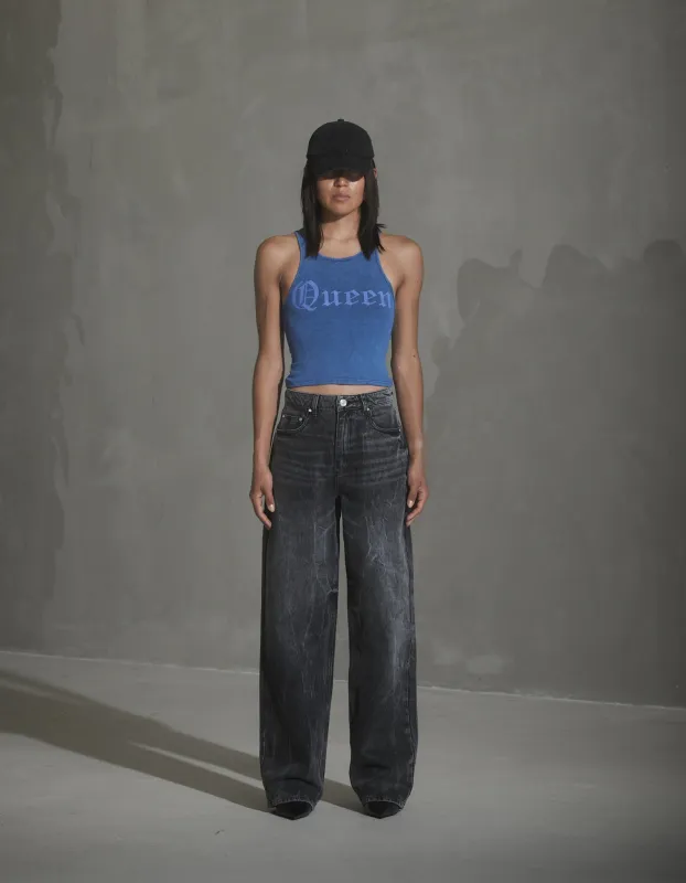 Relaxed Denim Jeans - Black Vein made by Han Kjøbenhavn