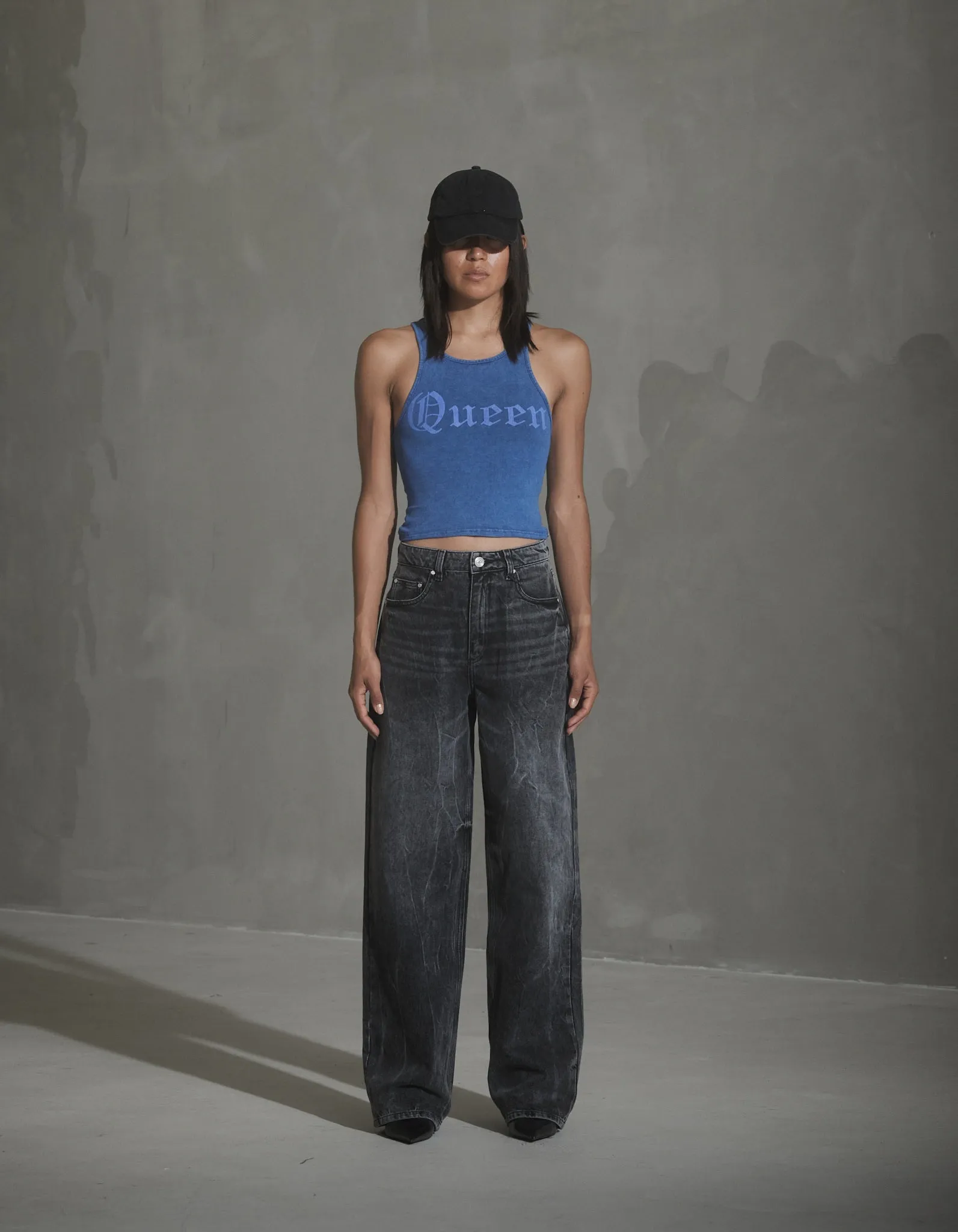 Relaxed Denim Jeans - Black Vein sold by Han Kjøbenhavn