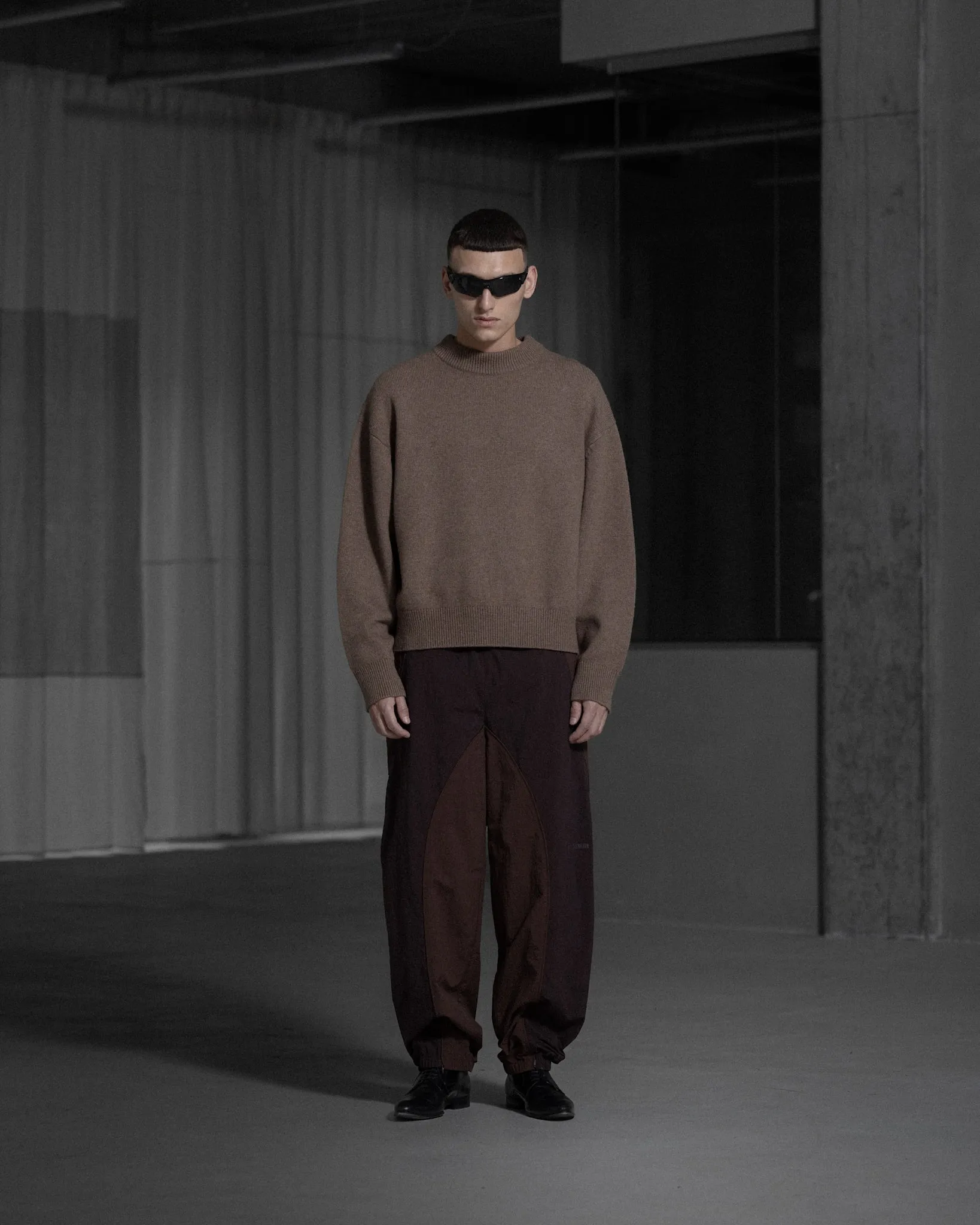 Diamond Seam Crewneck - Coffe Brown sold by Han Kjøbenhavn