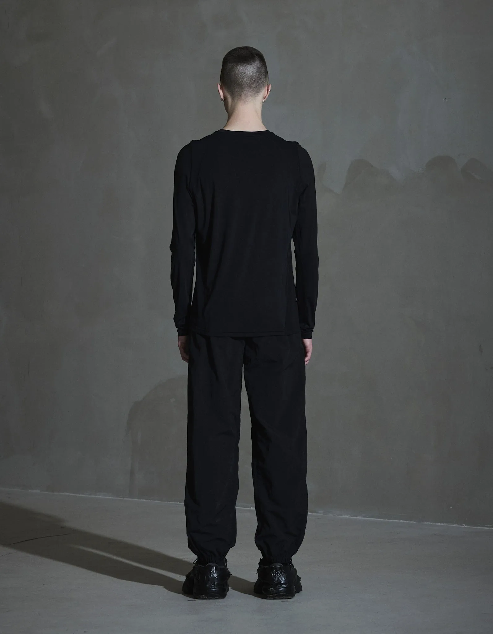Silence Technical Tee LS - Anthracite Black sold by Han Kjøbenhavn product image thumbnail 2