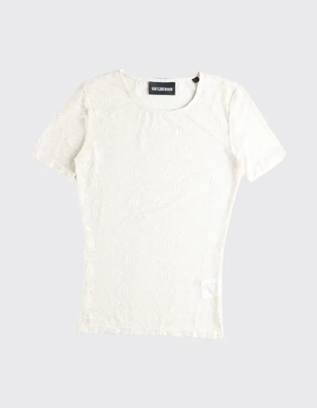 Second Life Lace Monogram Short Sleeve / 36 made by Han Kjøbenhavn