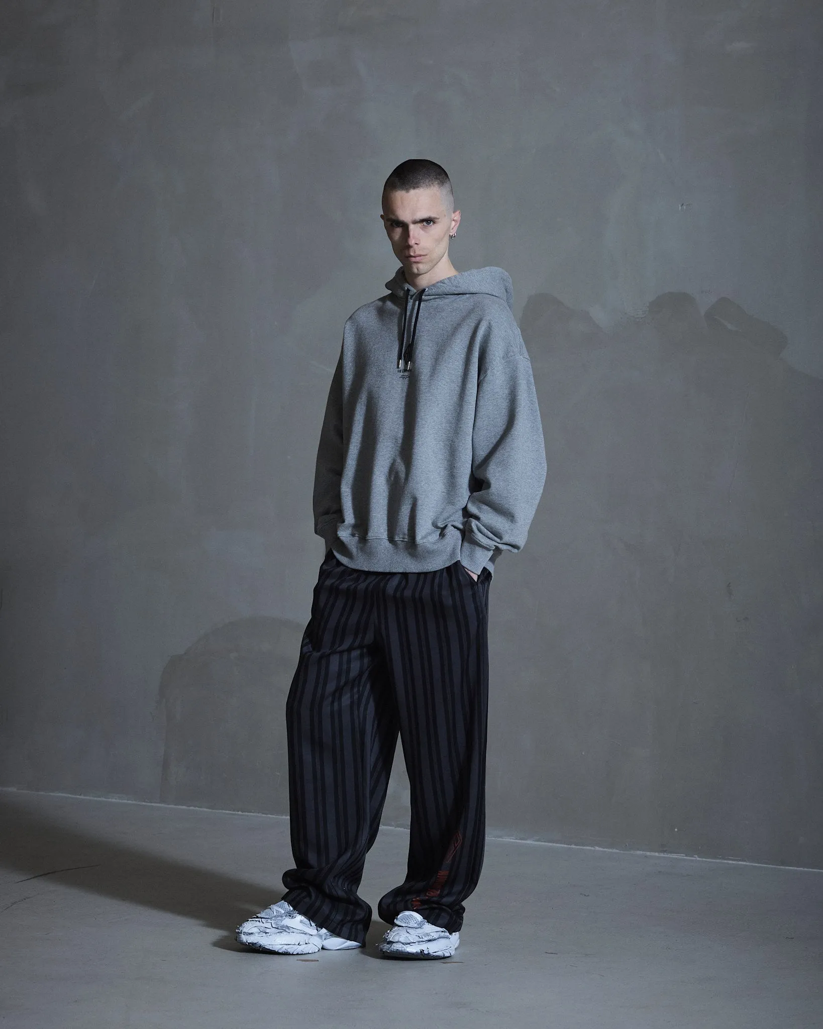 Diamond Loose Hoodie - Grey Melange sold by Han Kjøbenhavn product image thumbnail 5