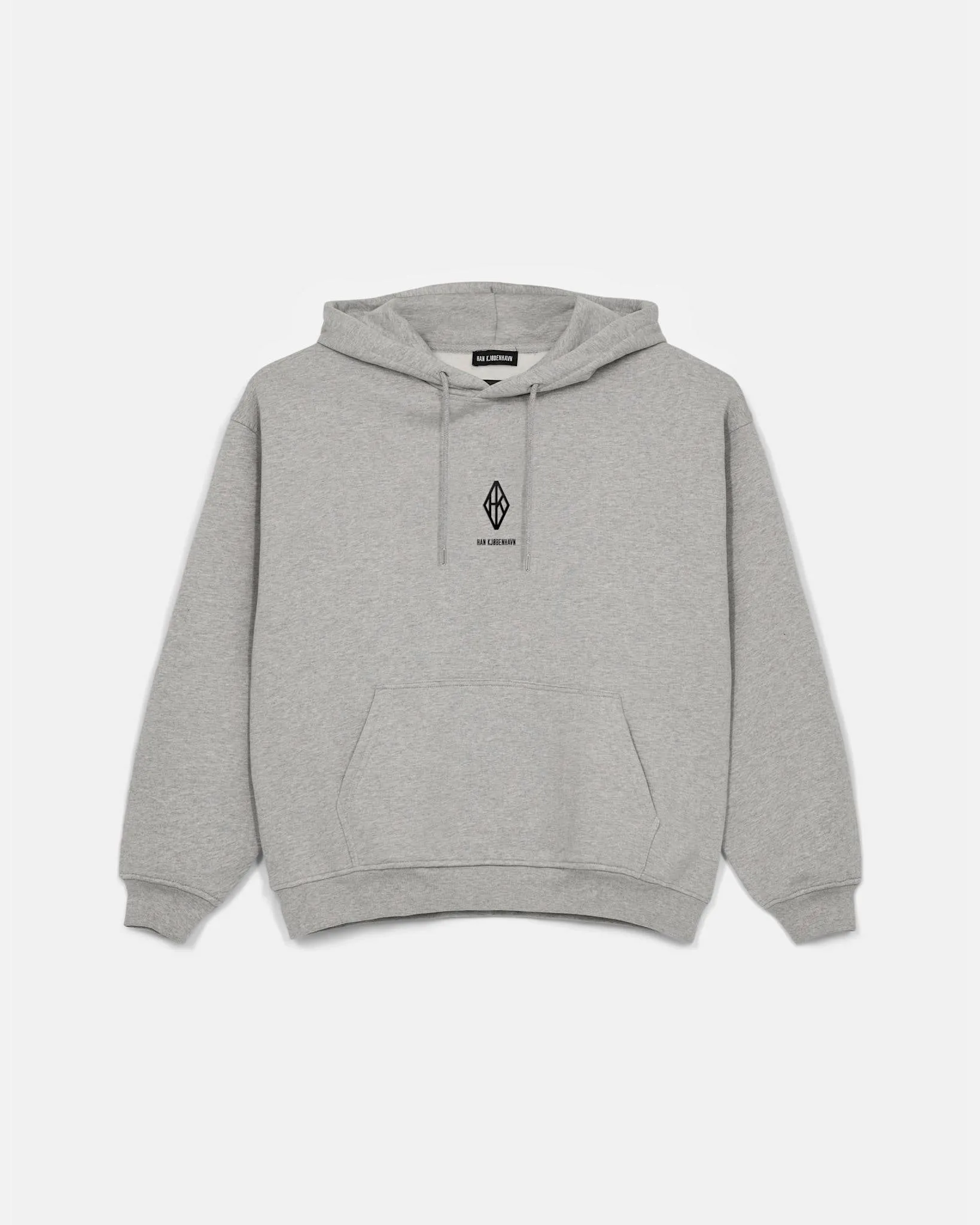 Diamond Loose Hoodie - Grey Melange sold by Han Kjøbenhavn