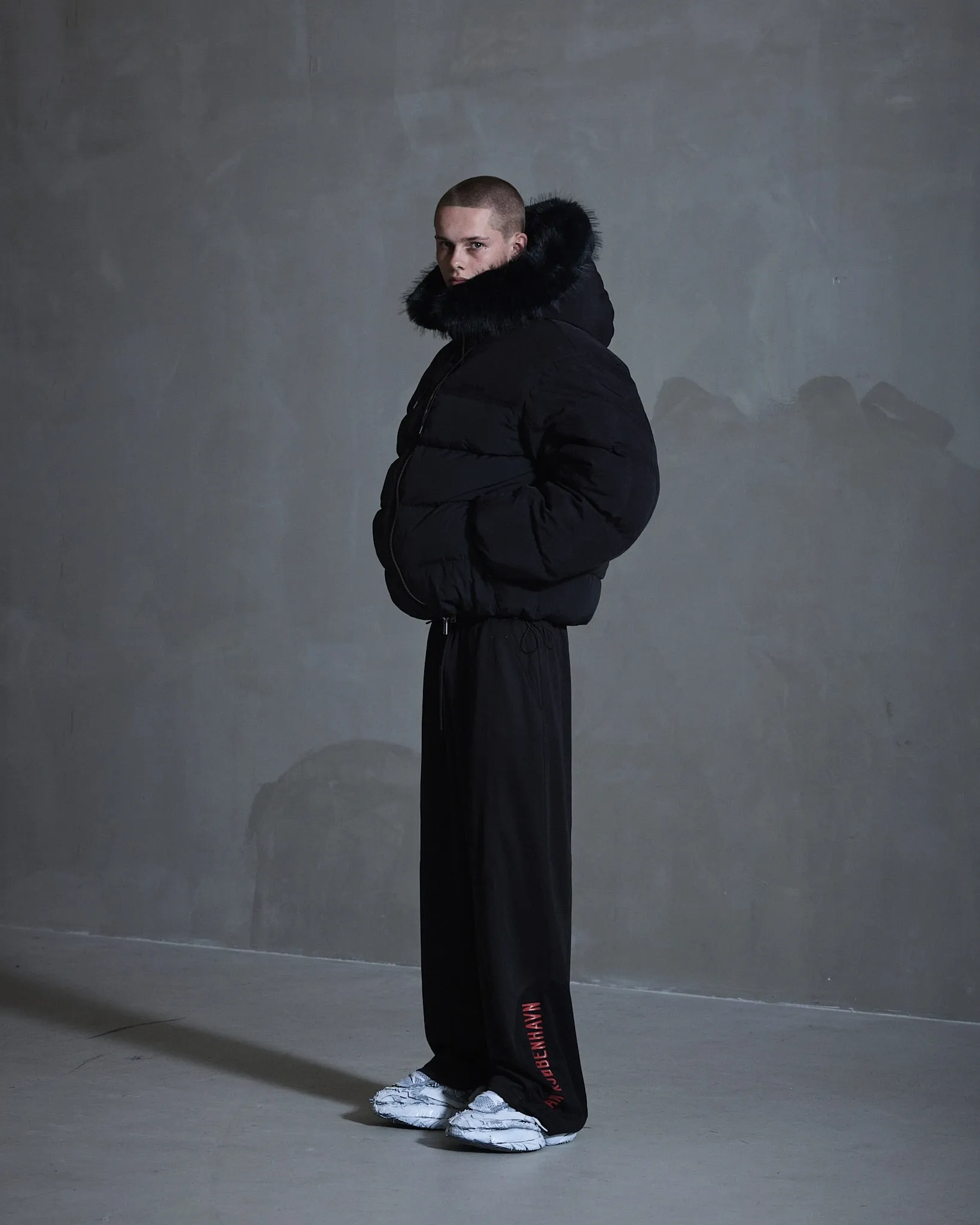 Hooded Puffer Jacket - Black sold by Han Kjøbenhavn product image thumbnail 3