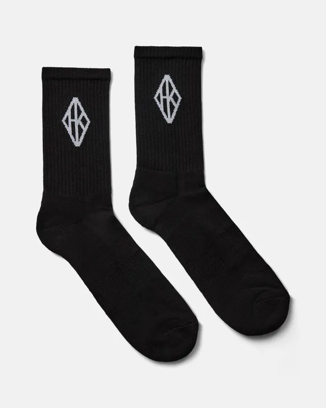 2-Pack Diamond Socks - Black made by Han Kjøbenhavn