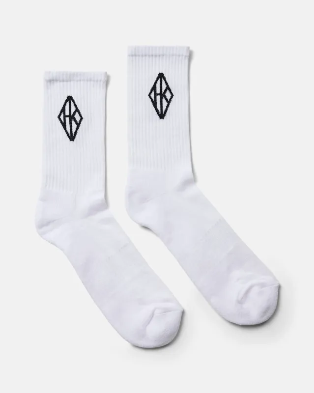 2-Pack Diamond Socks - Off White made by Han Kjøbenhavn