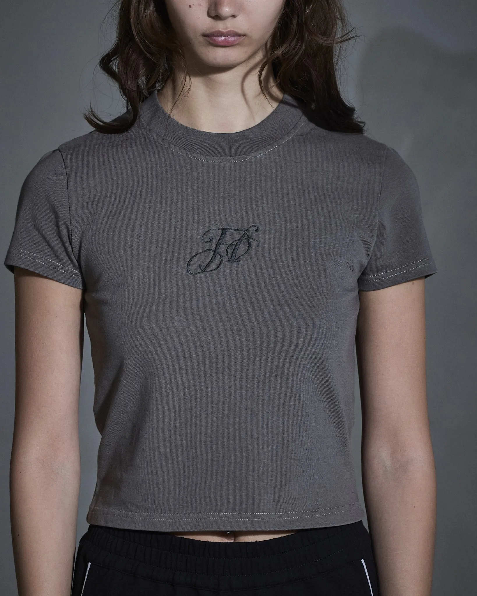 Monogram Mini Tee - Dusty Brown sold by Han Kjøbenhavn product image thumbnail 2