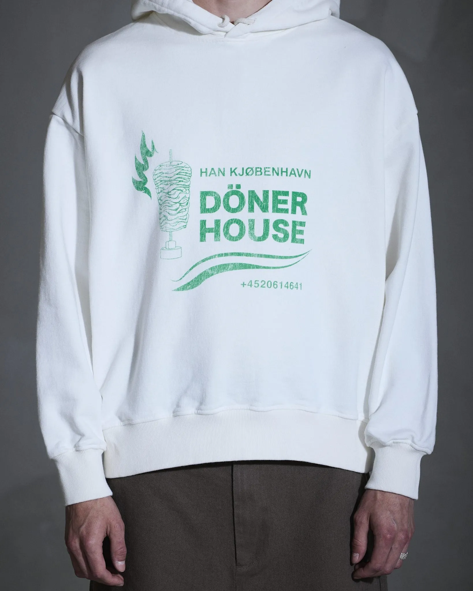 Döner House Oversized Hoodie - Off White sold by Han Kjøbenhavn product image thumbnail 2