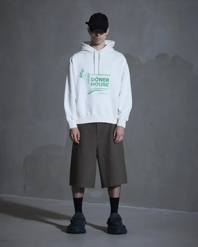 Döner House Oversized Hoodie - Off White made by Han Kjøbenhavn