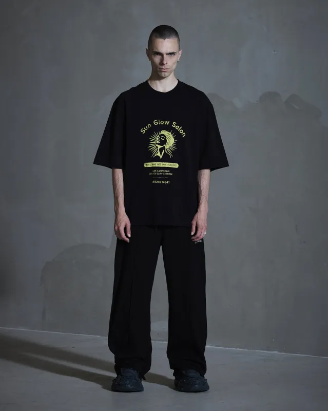 Sun Glow Oversized Tee - Washed Black sold by Han Kjøbenhavn