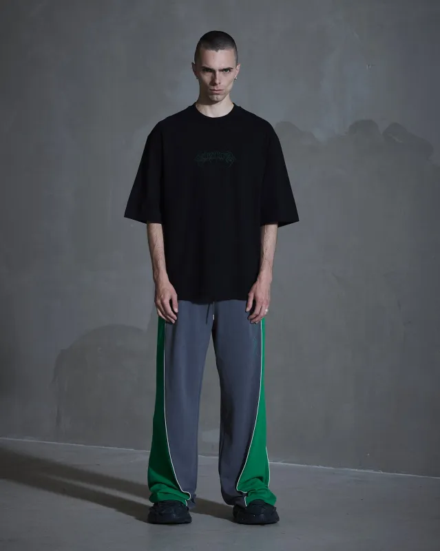 Training Track Trousers - Grey/ Vibrant Green made by Han Kjøbenhavn