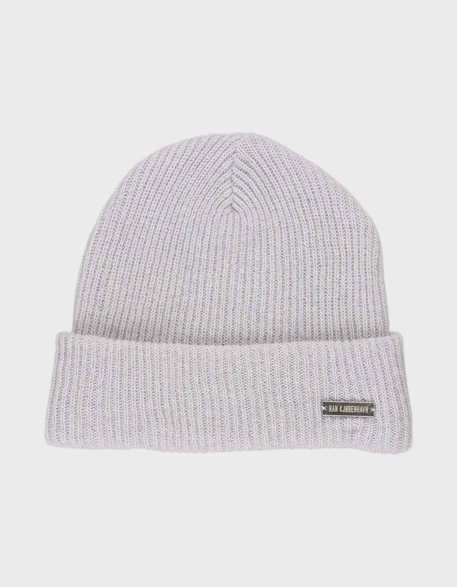 Second Life Knitted Beanie / on - Light Grey sold by Han Kjøbenhavn