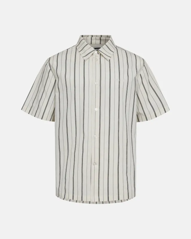 Striped Summer Shirt SS - White made by Han Kjøbenhavn