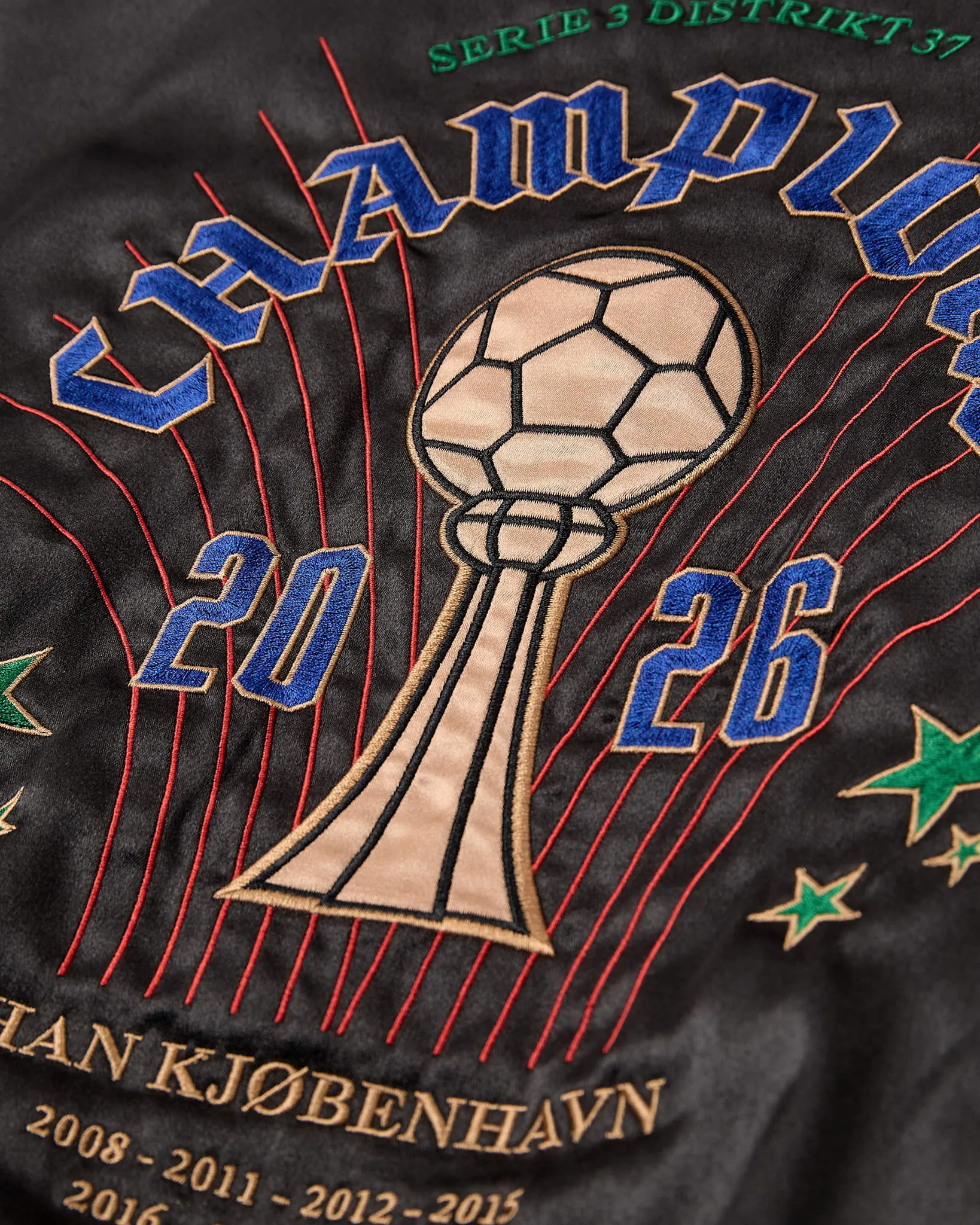 Champions Satin Bomber Jacket - Dark Grey sold by Han Kjøbenhavn product image thumbnail 3
