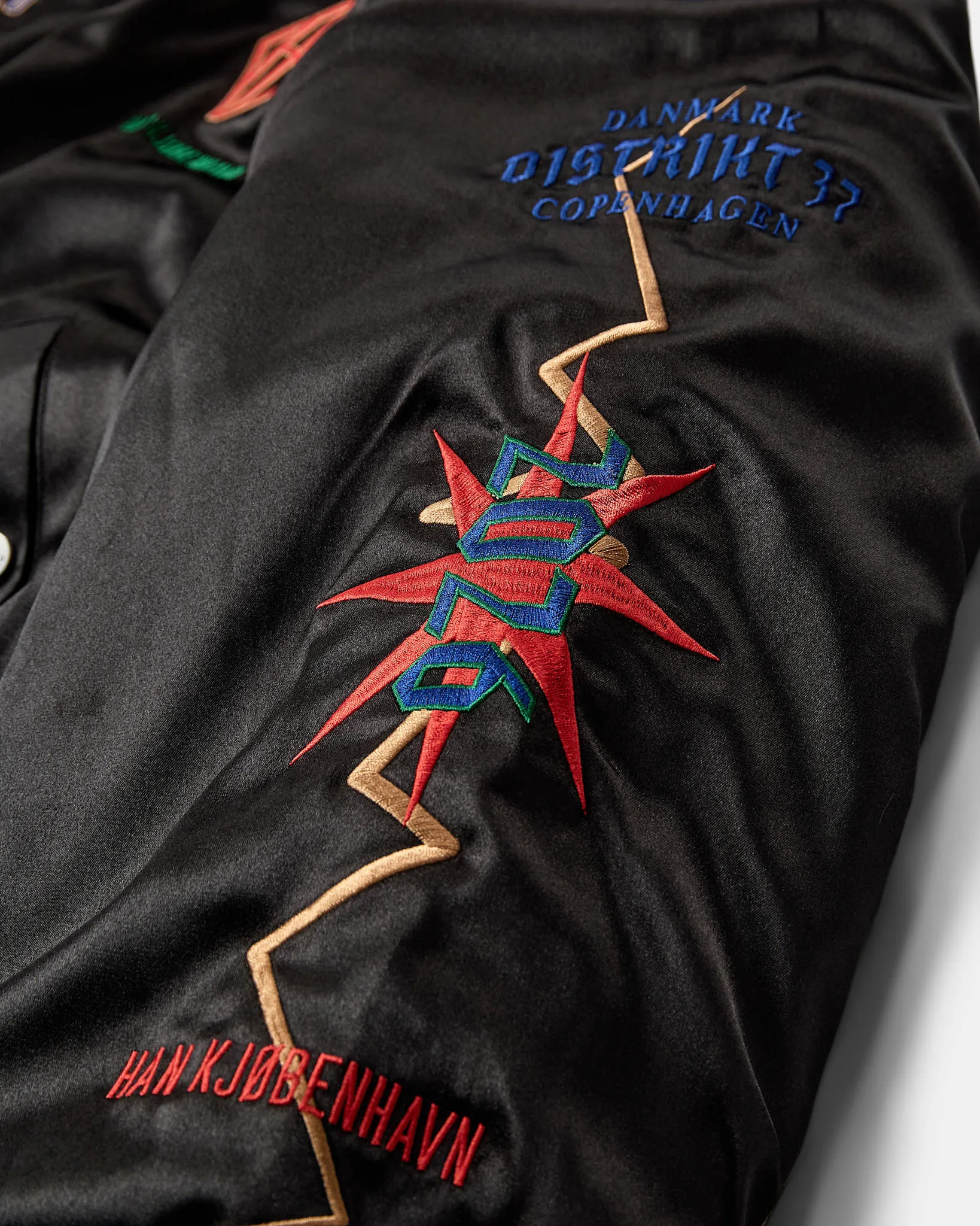 Champions Satin Bomber Jacket - Dark Grey sold by Han Kjøbenhavn product image thumbnail 4