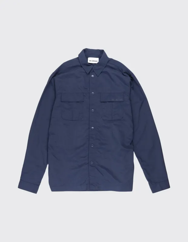 Second Life Overshirt / 46 - Navy Blue made by Han Kjøbenhavn