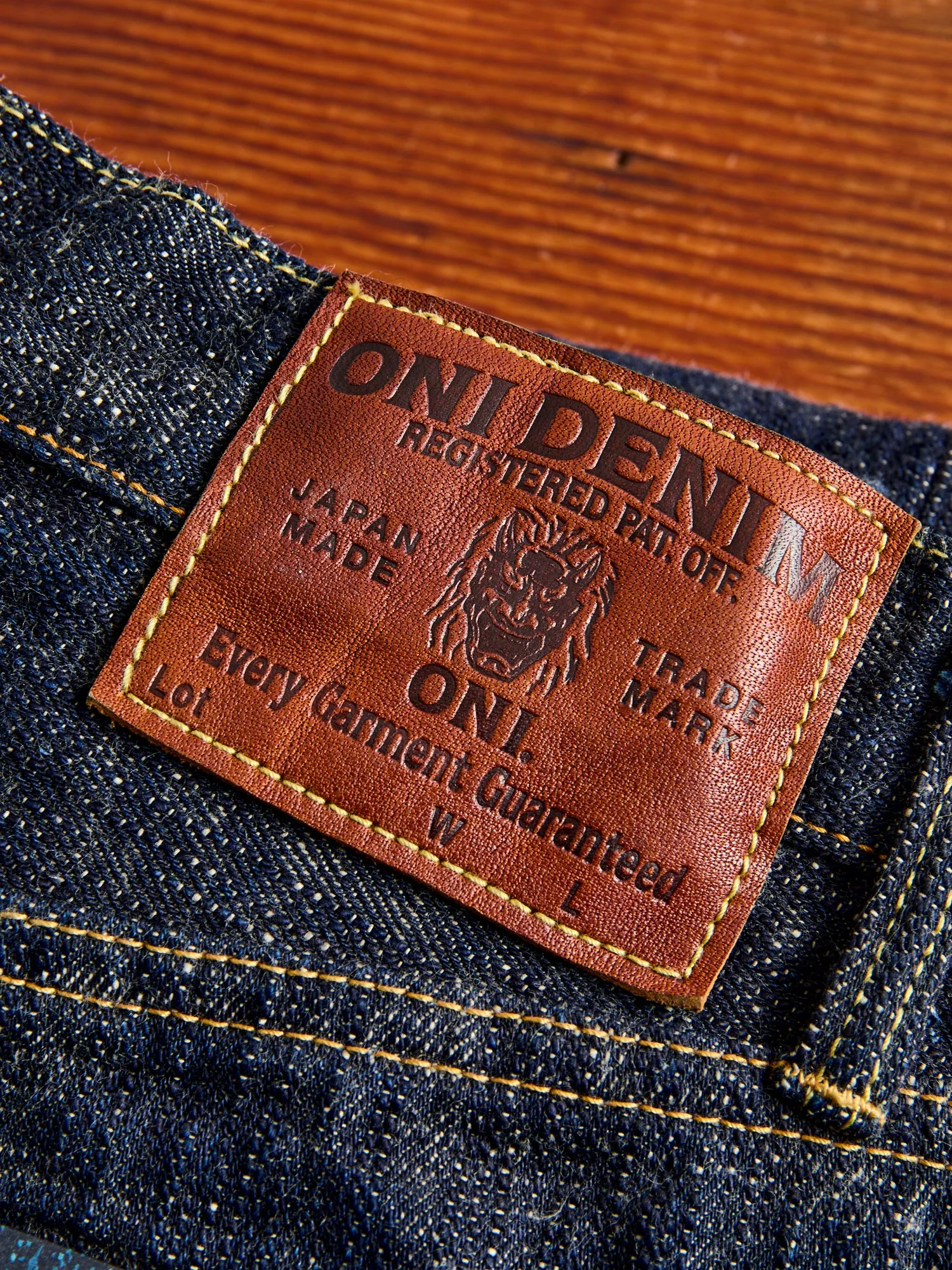 246 "Kasuri" 17oz Slub Selvedge Denim - Clean Straight Fit sold by Blue Owl product image thumbnail 5