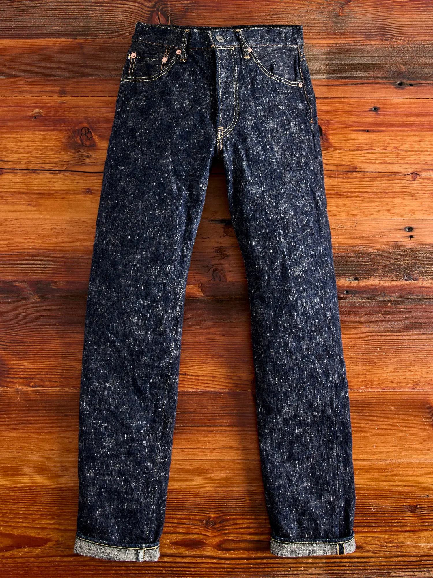 246 "Kasuri" 17oz Slub Selvedge Denim - Clean Straight Fit sold by Blue Owl product image thumbnail 2